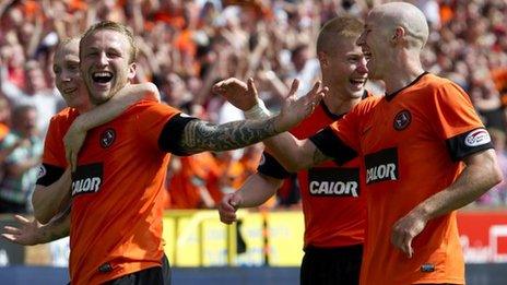 Dundee United celebrate