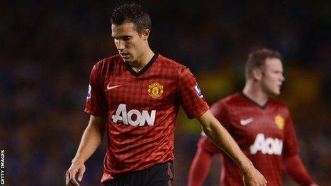 Manchester United striker Robin van Perseid