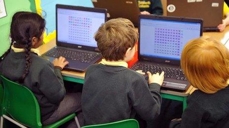 Children in a classroom