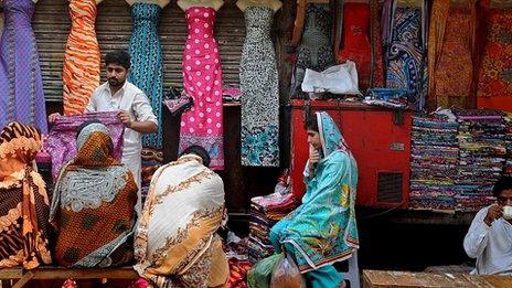 Roadside shop in Lahore, Pakistan