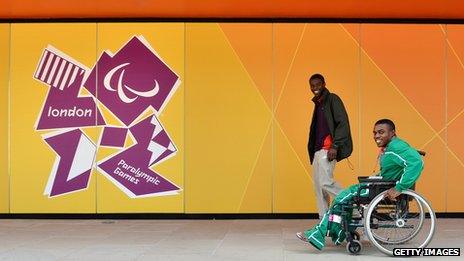 Athletes arrive at the Athletes Village