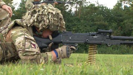 40 Commando training on the Somerset Levels