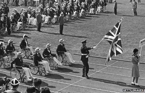 British team at Paralympics in 1964