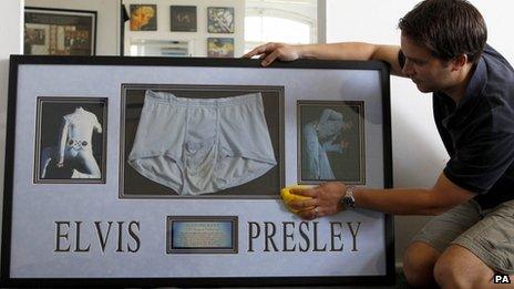 Elvis's underpants set to go up for auction