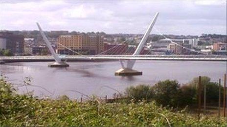 Peace bridge in Derry