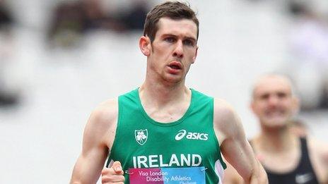 Michael McKillop became the first male athlete to set a world record in the London Olympic stadium in May