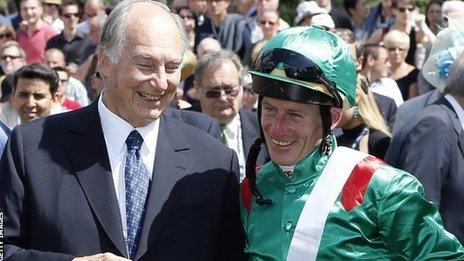 The Aga Khan and Johnny Murtagh