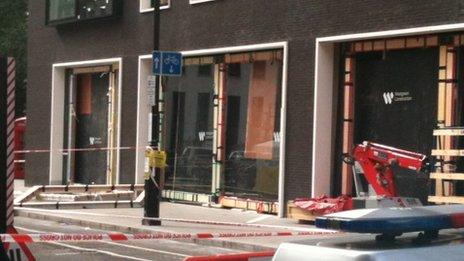 Scene of incident in Hanover Street