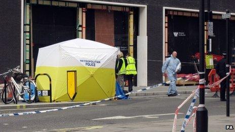 Scene of incident in Hanover Street