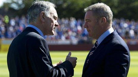 Rangers chief executive Charles Green and manager Ally McCoist