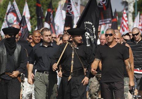 Far-right march in Devecser, 5 Aug 12