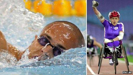 David Roberts and Tanni Grey-Thompson both won 11 golds each