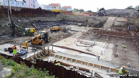 Belle Greve sewage treatment plant stormwater tank