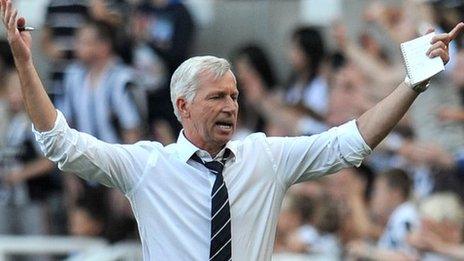 Newcastle manager Alan Pardew