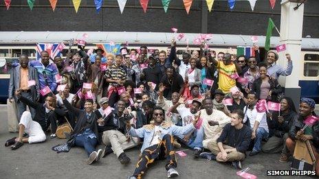 The Africa Express artists