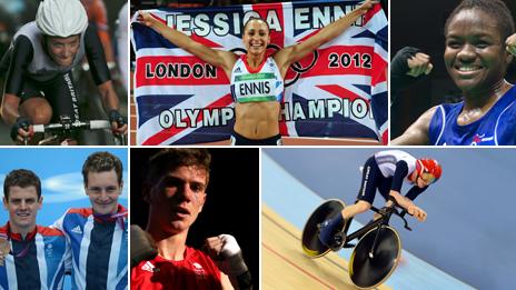 Montage of Olympic athletes from Yorkshire who competed in the London 2012 Games