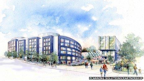 An artist's impression of how Bournemouth's Winter Gardens site might have looked