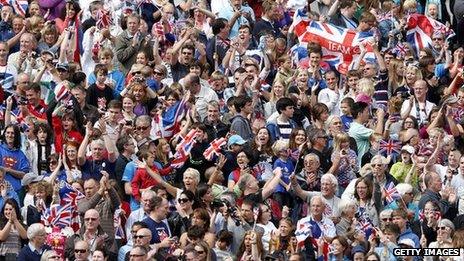 Paralympic crowds at the Olympic Stadium