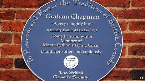 Graham Chapman's plaque