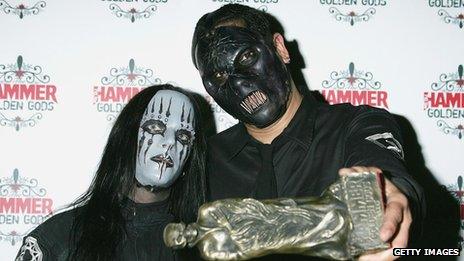 Joey Jordison and Paul Gray from Slipknot