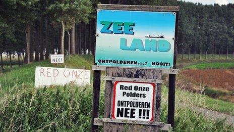 A poster in Zeeland, south-western Netherlands