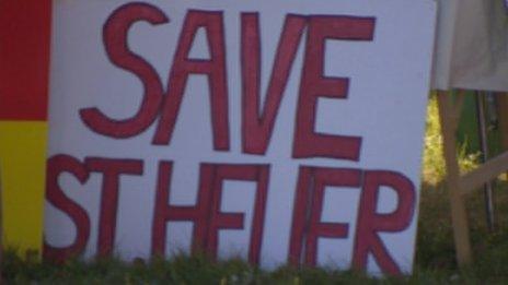 Save St Helier sign