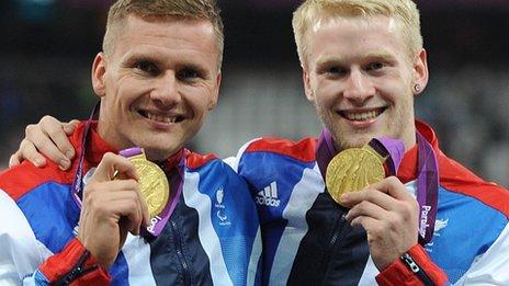 David Weir and Jonnie Peacock