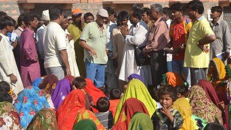 The group of Hindus which arrived on Sunday 9 September 2012