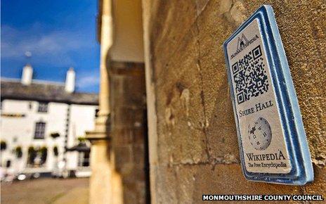 A QR code in Monmouth