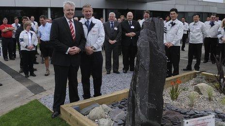 Carwyn Jones at Toyota