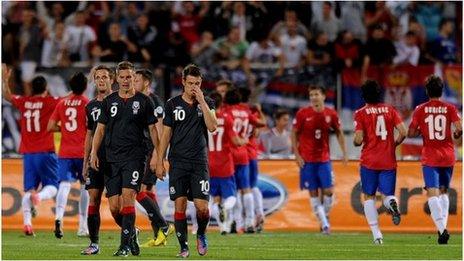 Wales contemplate a heavy defeat in Serbia