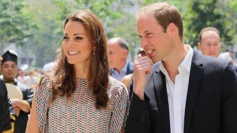 The Duchess and Duke of Cambridge in Singapore