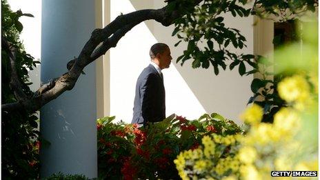 US President Barack Obama at the White House, 12 September 2012