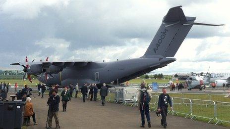 Airbus A400M military transport plane