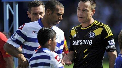 QPR's Anton Ferdinand and Chelsea's John Terry