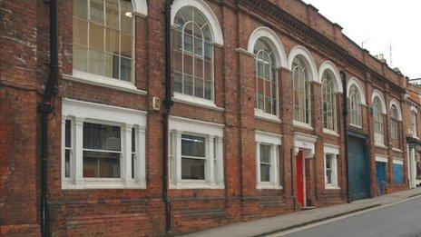 The Vulcan works engineering building on Guildhall Road