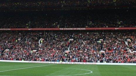 Manchester United fans at Old Trafford