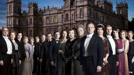 The cast of Downton Abbey