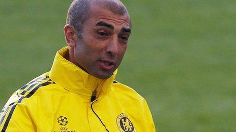 Chelsea manager Roberto Di Matteo