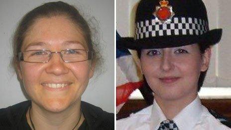 PC Fiona Bone (left) and PC Nicola Hughes were killed in the attack