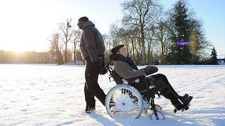 Omar Sy and Francois Cluzet in Untouchable