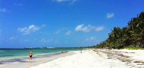 A beach in Mombasa - September 2012