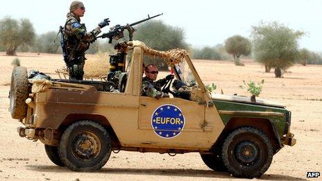 EU troops in Chad. File photo