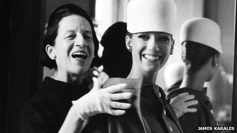 Diana Vreeland and model Marisa Berenson