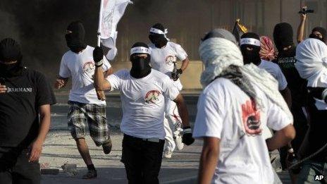 Anti-government protesters in Bahrain. Photo: 4 September 2012