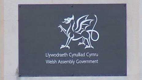 Welsh government sign