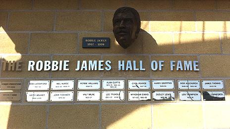 Wall of fame at Swansea