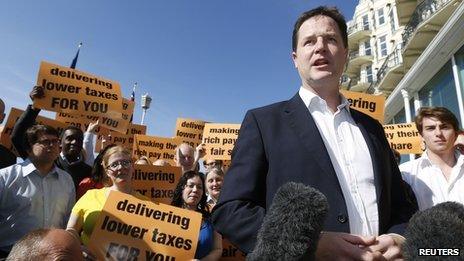 Nick Clegg in Brighton