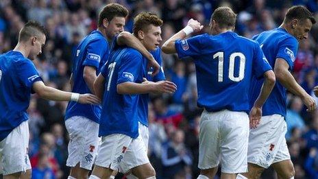 Rangers celebrate