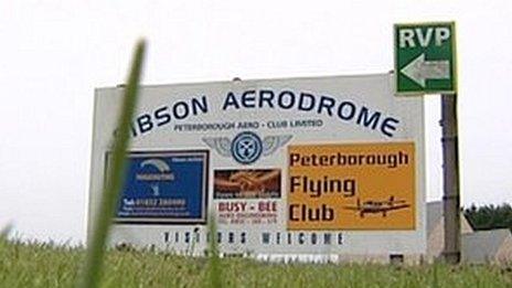 Sibson Aerodrome sign